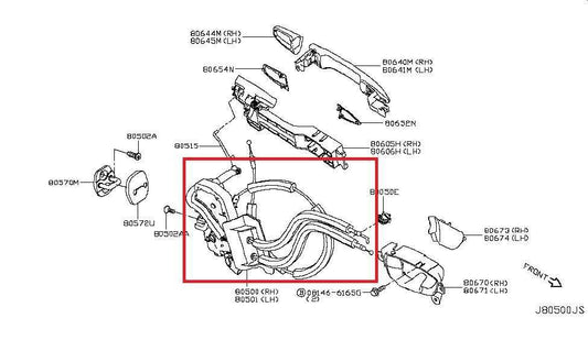 14-20 Infiniti Q50 Premium Front Left Side Door Lock Latch Actuator 80501-4HB0A - Alshned Auto Parts