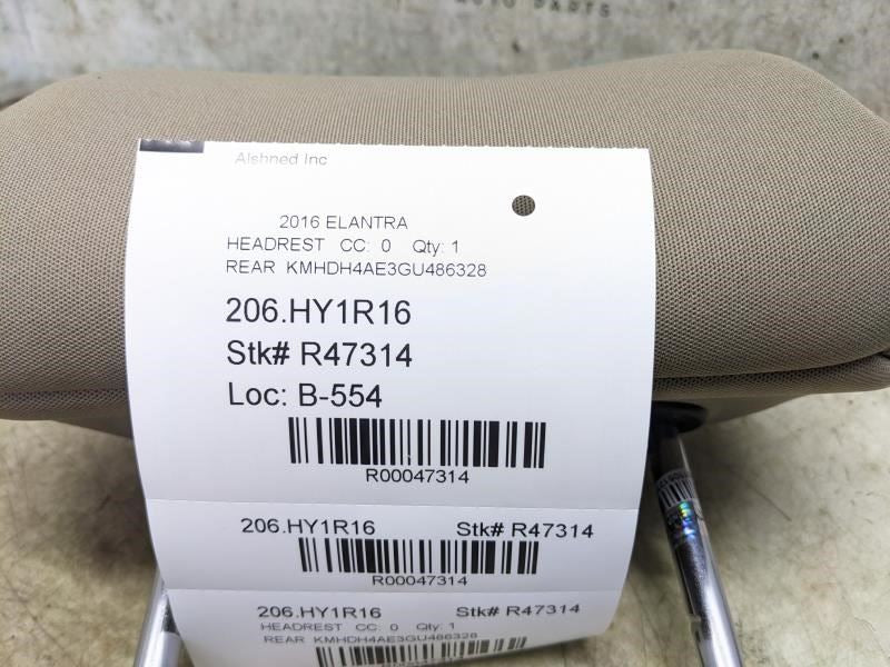 14-16 Hyundai Elantra Rear Left or Right Seat Headrest Cloth 89700-3X020-MSP OEM - Alshned Auto Parts