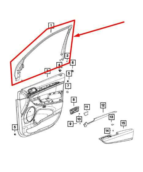 2011-2021 Jeep Grand Cherokee Front Left Door Window Opening Molding w Speaker - Alshned Auto Parts