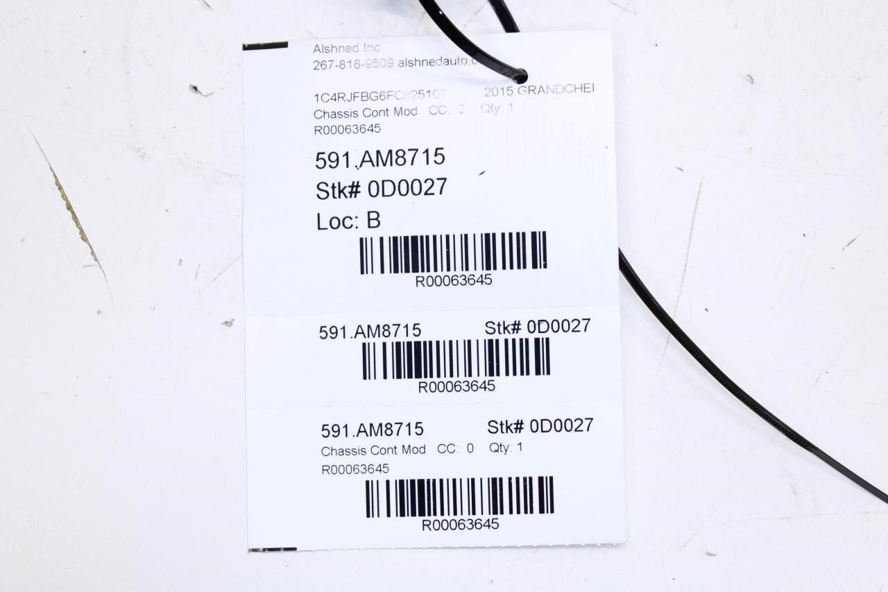 2015 Jeep Grand Cherokee Limited Keyless Entry Hub Receiver Control Module - Alshned Auto Parts