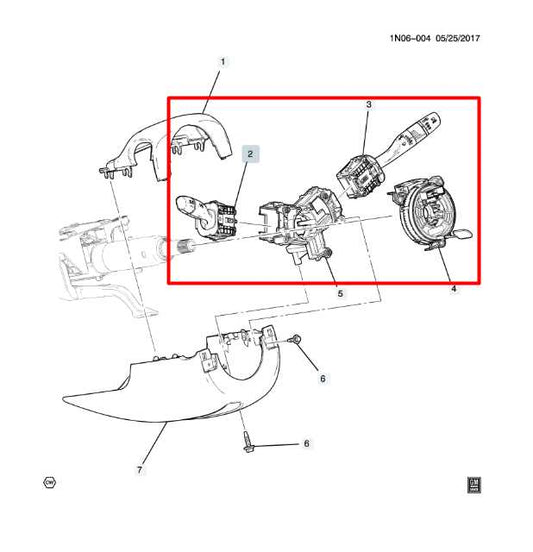 2019-24 Chevrolet Blazer 2LT 2.0L Steering Column Light Turn Signal Wiper Switch - Alshned Auto Parts