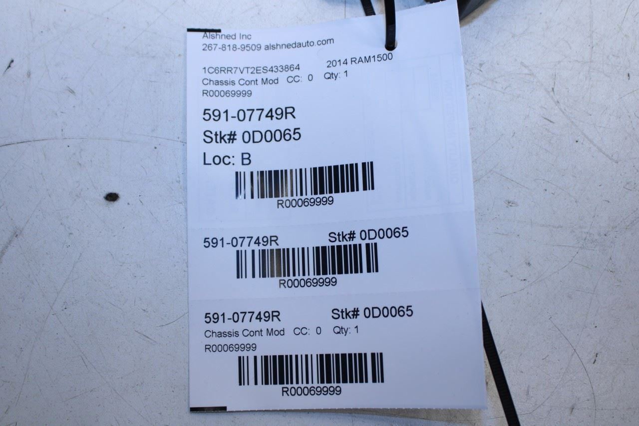 2013-2014 RAM 1500 Crew Cab Laramie Front Right Door Control Module 68155770AF - Alshned Auto Parts