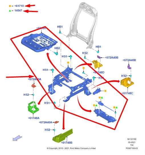 20-25 Ford Explorer Front LH Seat Lower Track Frame w/ Motors L1MZ-9961711-C OEM - Alshned Auto Parts