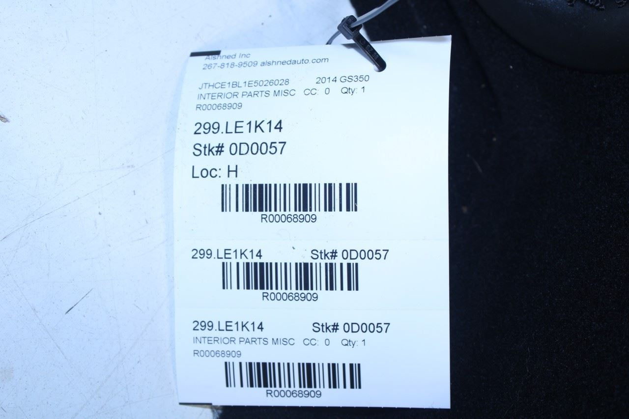13-20 Lexus GS350 Rear Right Side Trunk Quarter Panel Trim Cover 64721-30321-C0 - Alshned Auto Parts