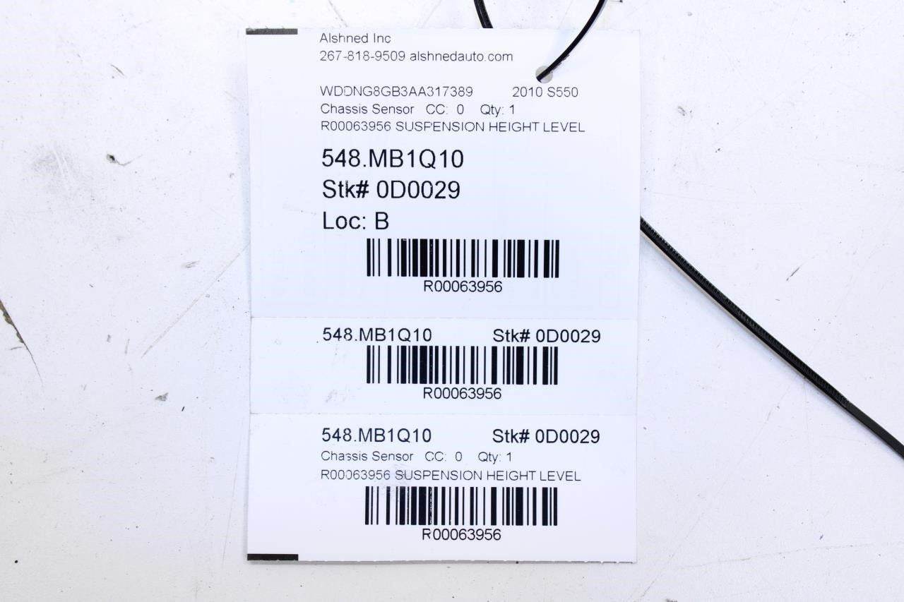 07-13 Mercedes-Benz S550 Rear RH or LH Headlight Height Level Sensor 0105427717 - Alshned Auto Parts