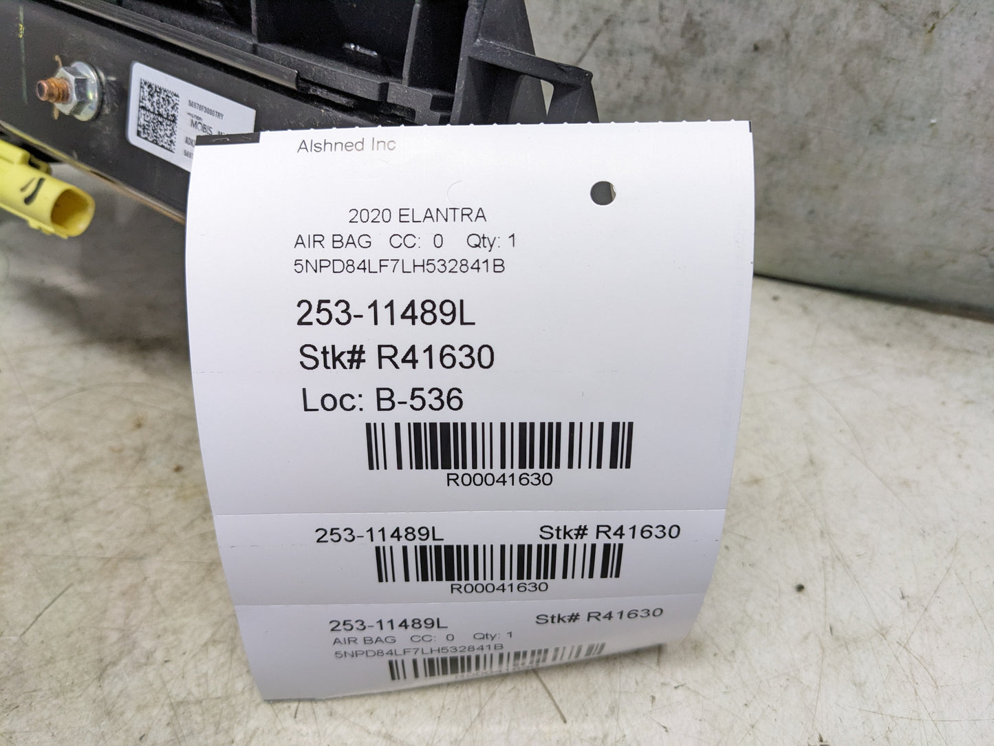 2017-2020 Hyundai Elantra Front Left Lower Dash Knee Airbag 56970-F3000-TRY OEM - Alshned Auto Parts