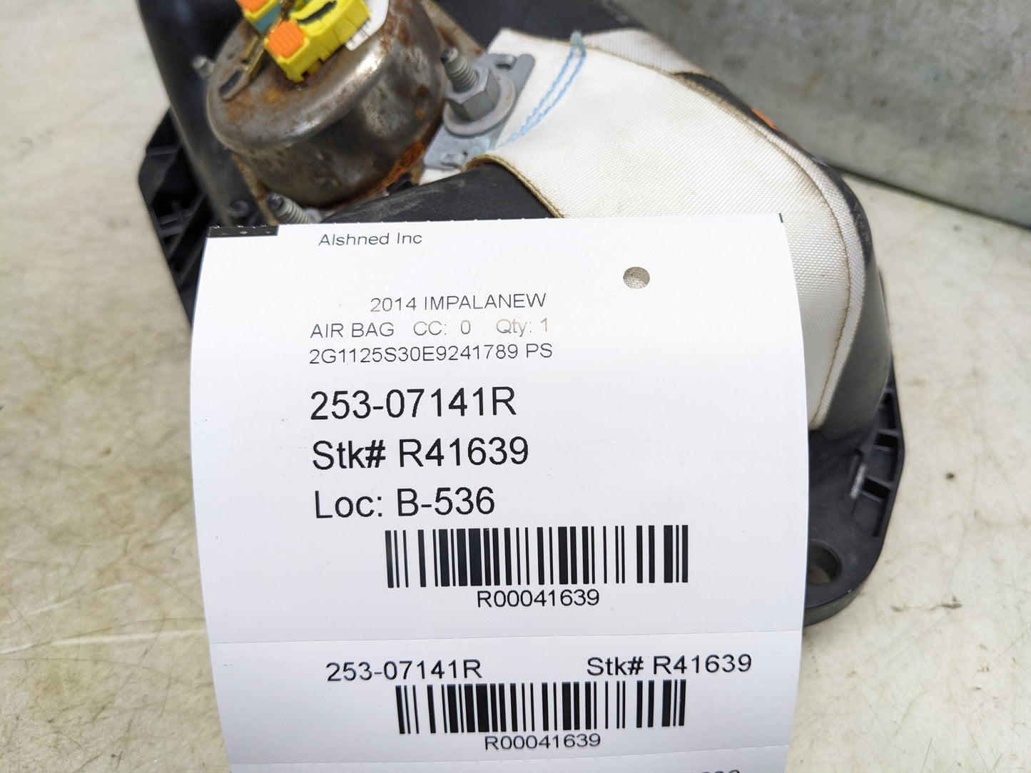 2014-2020 Chevrolet Impala Passenger Right Front Dash Airbag 23171897 OEM - Alshned Auto Parts