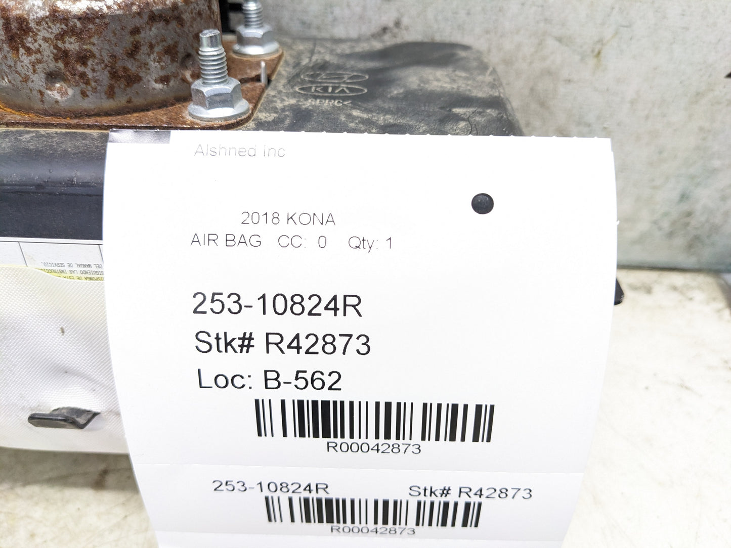 2018-2023 Hyundai Kona Passenger Right Front Dash Airbag 80310-J9500 OEM - Alshned Auto Parts