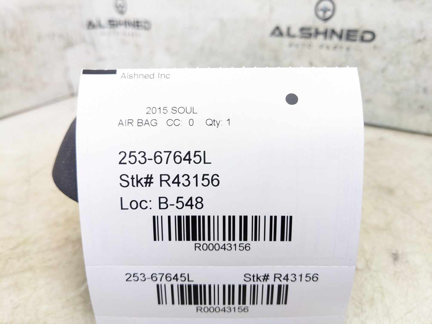 2014-2019 Kia Soul Left Driver Steering Wheel Air Bag 56900B2500EQ OEM - Alshned Auto Parts