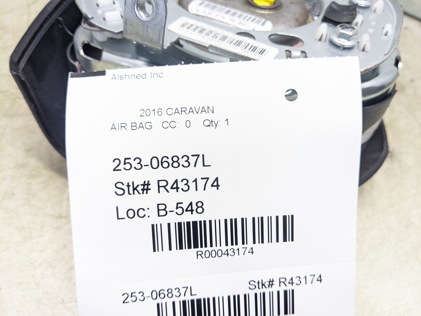 2011-2020 Dodge Grand Caravan Left Driver Steering Wheel Air Bag 1QK29DX9AH OEM - Alshned Auto Parts