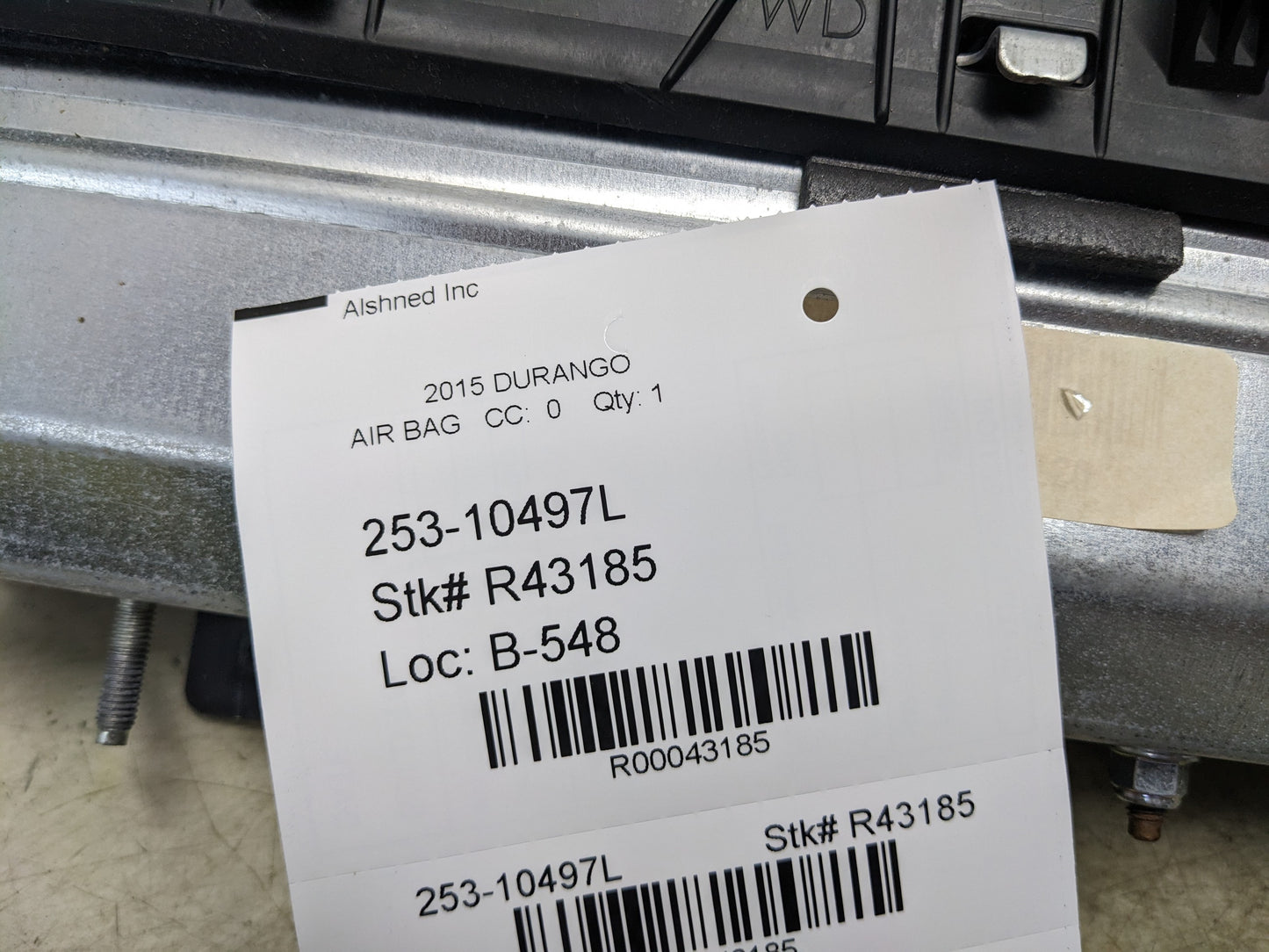 2014-2023 Dodge Durango Front Left Lower Dash Knee Airbag 5SJ64DX9AC OEM - Alshned Auto Parts