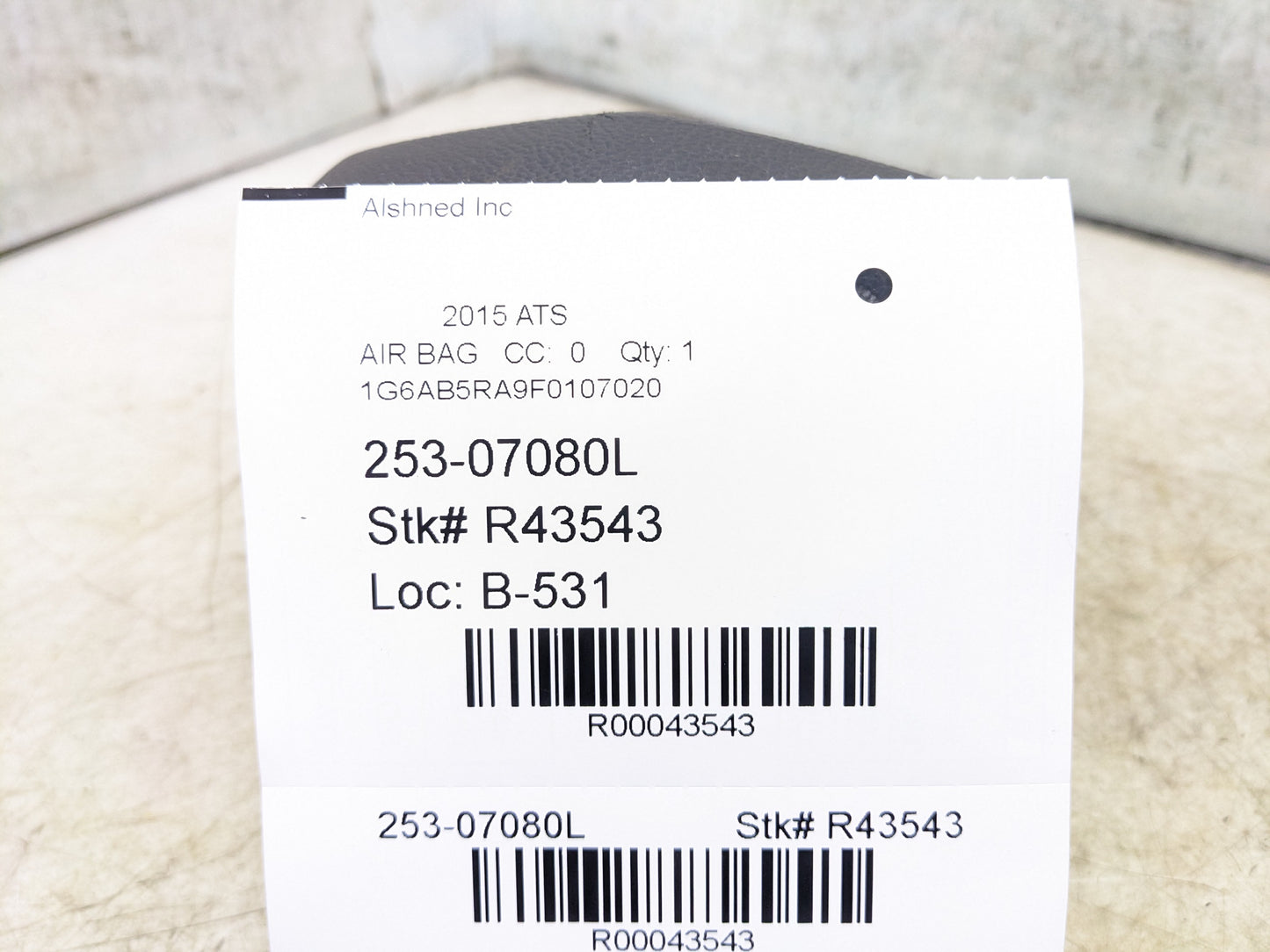 2015-2016 Cadillac ATS Left Driver Steering Wheel Air Bag 23194618 OEM - Alshned Auto Parts