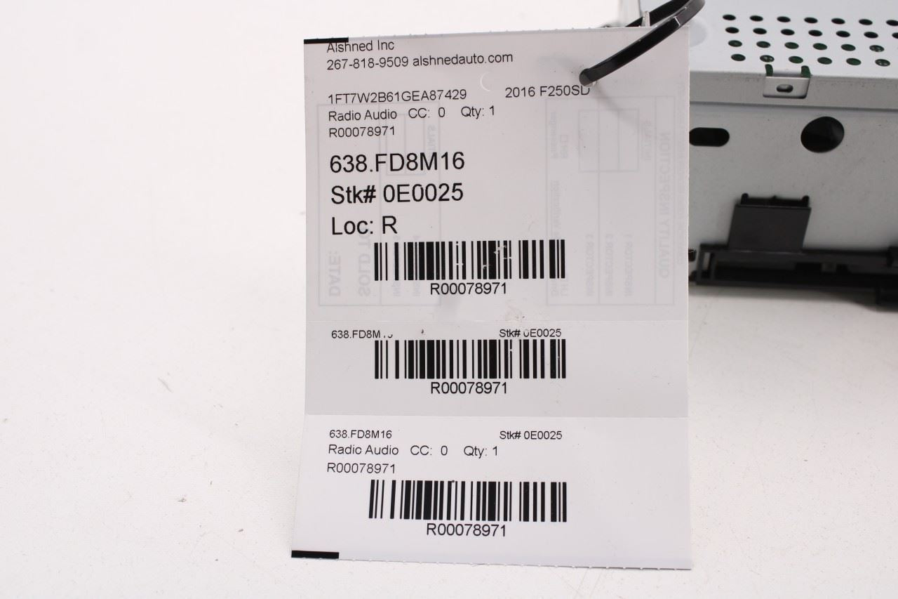 2015-2016 Ford F-250 Lariat Audio Radio CD Player Receiver EC3T-19C107-CF OEM - Alshned Auto Parts