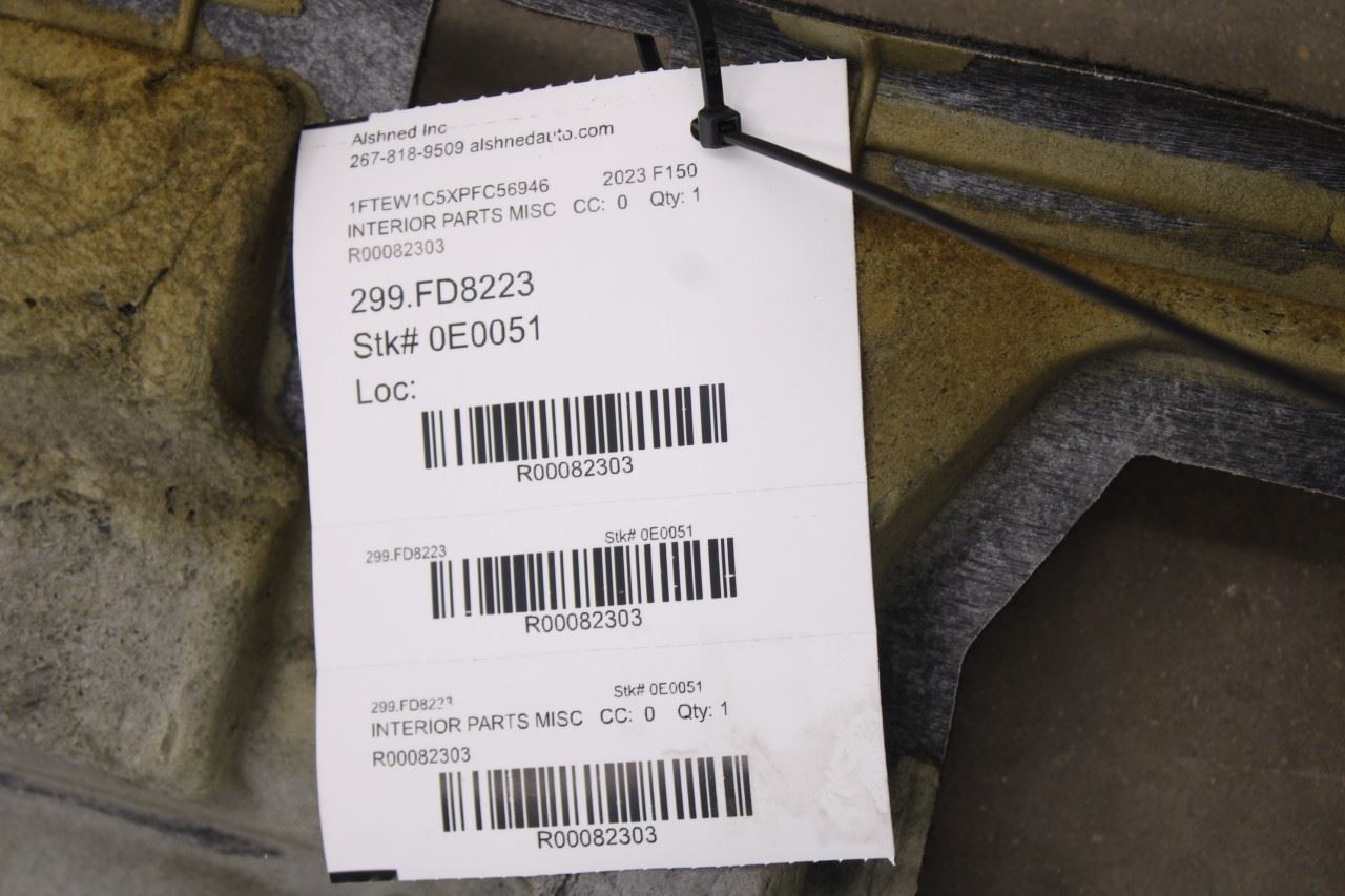 21-23 Ford F150 XLT SuperCrew RWD Rear Back Panel Interior Insulator Liner Cover - Alshned Auto Parts