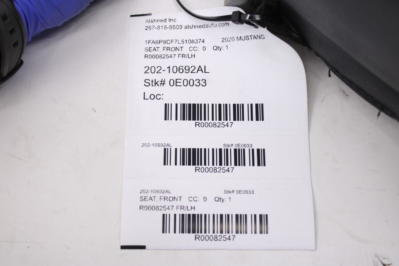 19-21 Ford Mustang GT RWD Front Left Side Seat Lower Cushion FR3Z-63632A23-H OEM12