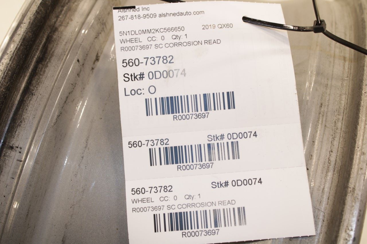 2018-2020 Infiniti QX60 Pure Aluminum Wheel R18x7.5J 40300-9NR0A OEM *ReaD* - Alshned Auto Parts