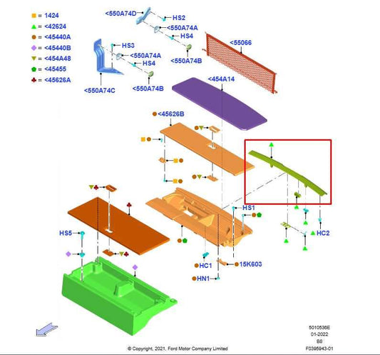 22-24 Ford Expedition MAX XLT Rear Trunk Sill Scuff Kick Plate Trim Finish Panel - Alshned Auto Parts