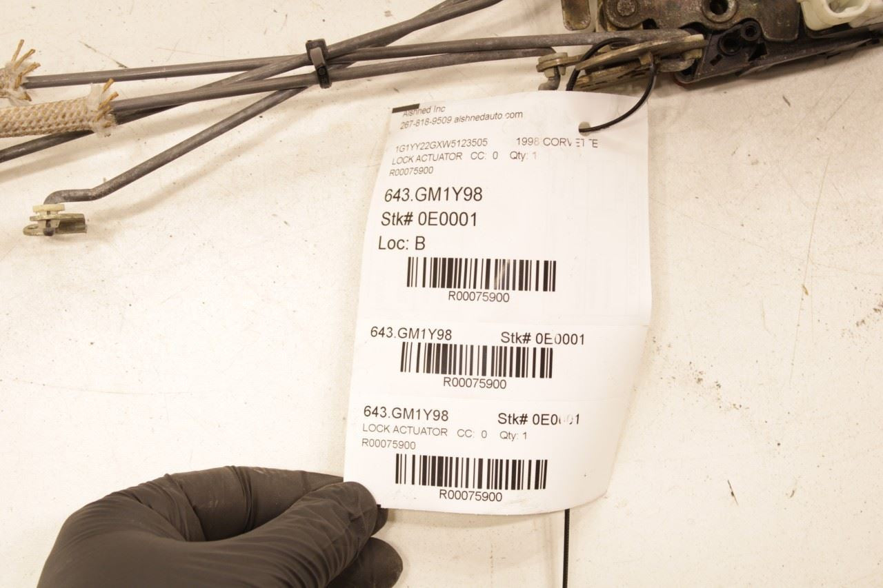 1997-2004 Chevrolet Corvette Front Right Passenger Side Door Lock Latch Actuator - Alshned Auto Parts