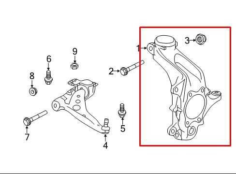 2019-2025 Infiniti QX50 LUXE Front Right Side Spindle Knuckle Hub 40014-5NA0A - Alshned Auto Parts