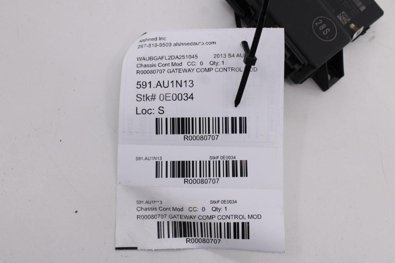 13-2016 Audi S4 Premium Plus Network Gateway Computer Control Module 8R0907468N10