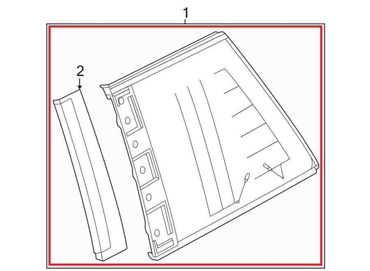 2010-2012 Land Rover Range Rover HSE Rear Left Quarter Window Glass LR039062 OEM - Alshned Auto Parts
