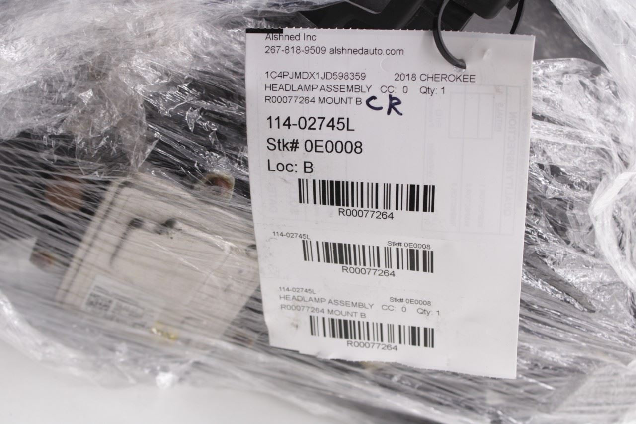 2014-18 Jeep Cherokee Limited Front Left Side Bi-Xenon HID Headlight Lamp *ReaD* - Alshned Auto Parts