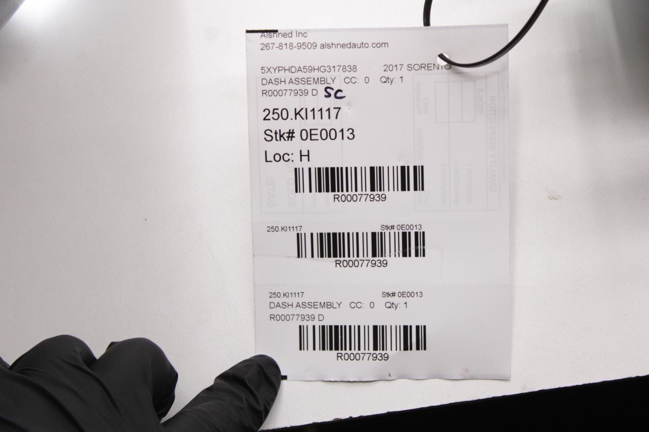 2016-2020 Kia Sorento EX Dash Instrument Panel 84710-C6001WK OEM *ReaD* - Alshned Auto Parts