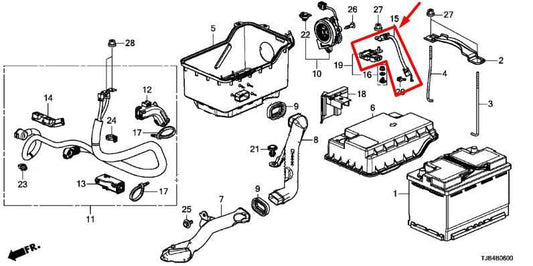 19-24 Acura RDX SH-AWD 2.0L Negative Battery Cable w/ Sensor 3892A-TJB-A020 OEM - Alshned Auto Parts