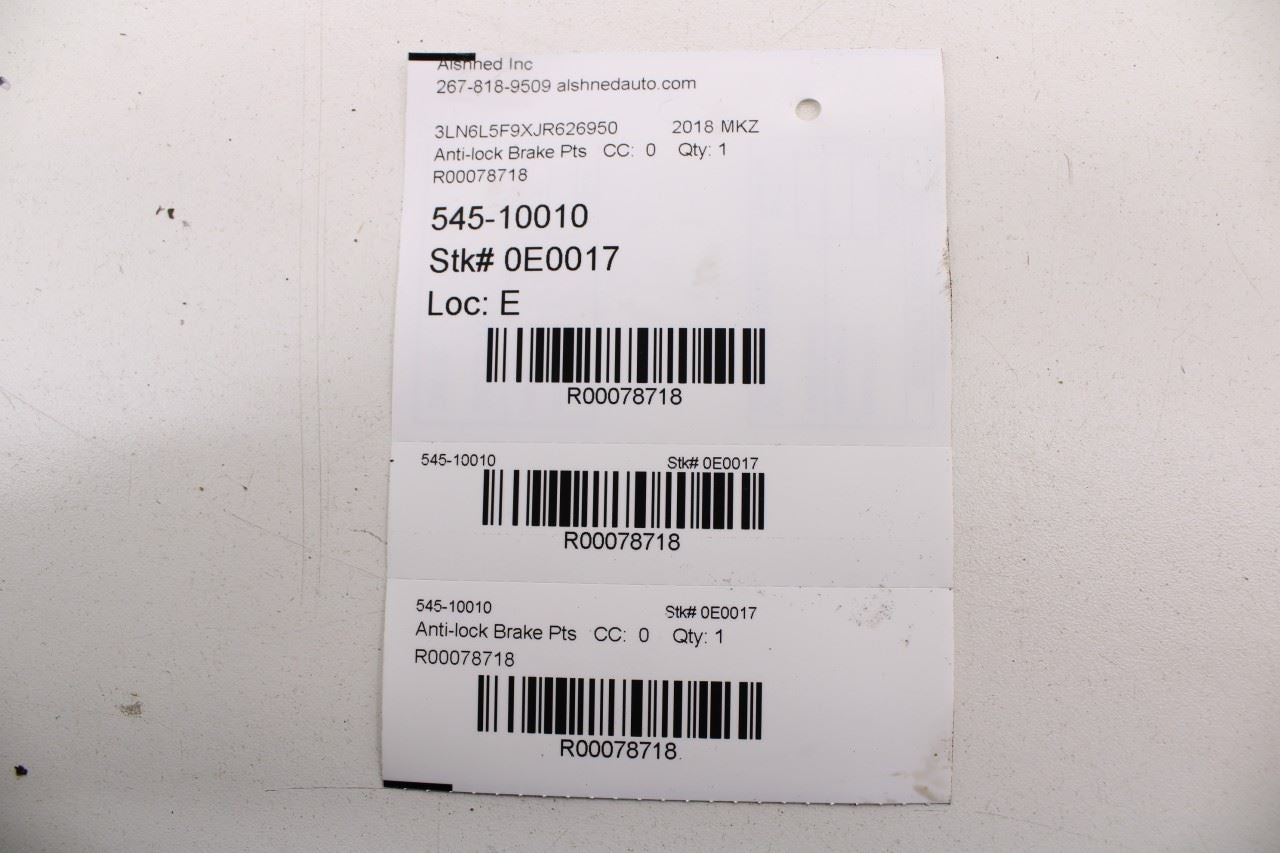 2017-2020 Lincoln MKZ Reserve 2.0L ABS Anti Lock Brake Pump Module HG9C-2B373-AH - Alshned Auto Parts
