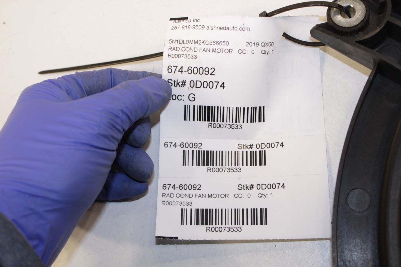 2014-2020 Infiniti QX60 Pure 3.5L Dual Radiator Cooling Fan Motor Assembly - Alshned Auto Parts