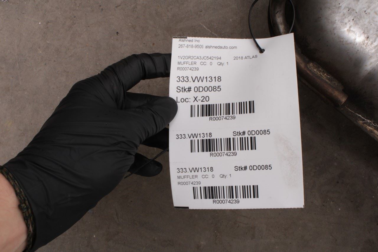 2018-2023 Volkswagen Atlas S 3.6L AWD Rear Exhaust System Muffler 3QF253611B - Alshned Auto Parts