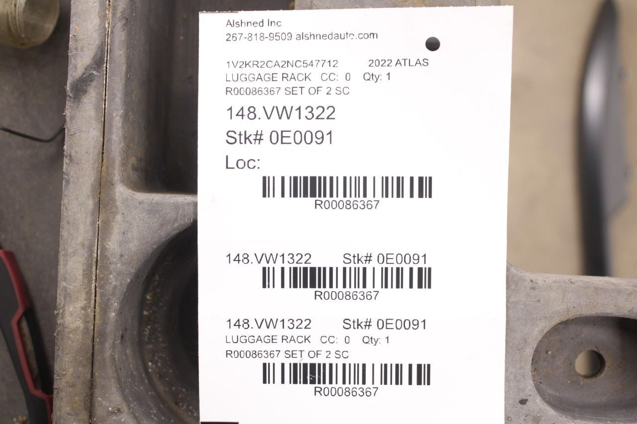 2021-2025 Volkswagen Atlas SE Left and Right Roof Luggage Rack Rail 3CN86002503C - Alshned Auto Parts