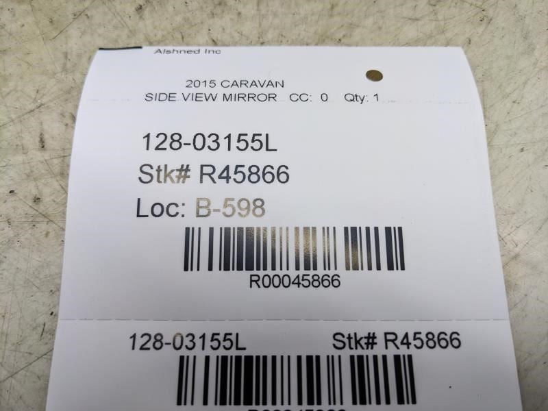 2015-16 Dodge Grand Caravan LH Driver Side Rearview Mirror 1AB731XRAM OEM *ReaD* - Alshned Auto Parts