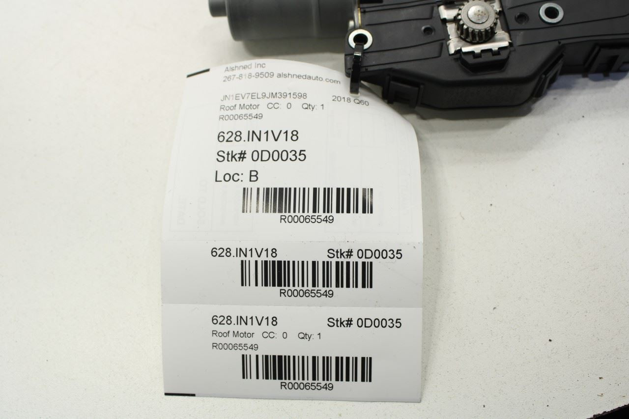 2017-2022 Infiniti Q60 Luxe Roof Sunroof Motor 91295-5CA1A OEM - Alshned Auto Parts