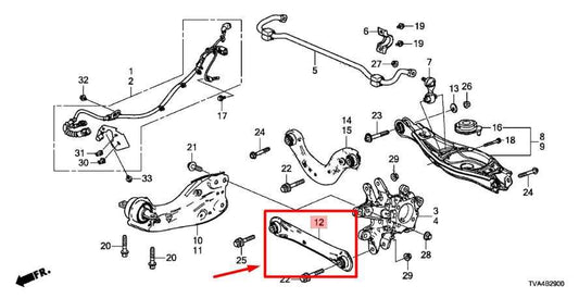 18-22 Honda Accord FWD Rear RH Lower Lateral Link Control Arm 52370-TVA-A01 OEM - Alshned Auto Parts