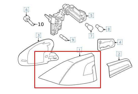 2015-2016 Volvo S60 T5 Premier Rear Right Side Outer Tail Light Lamp 31395931 - Alshned Auto Parts