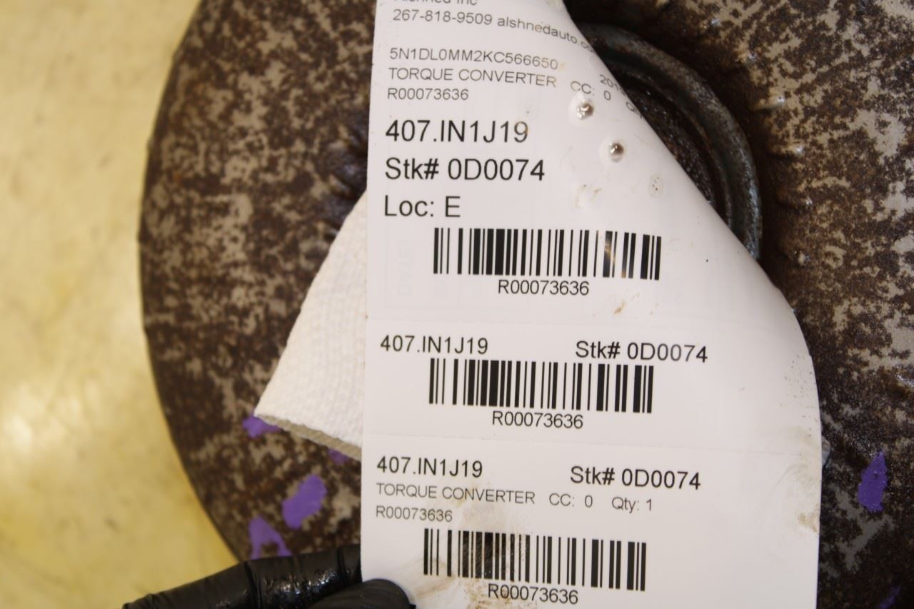 19-20 Infiniti QX60 Pure AWD Automatic Transmission Torque Converter 31100-29X3E - Alshned Auto Parts