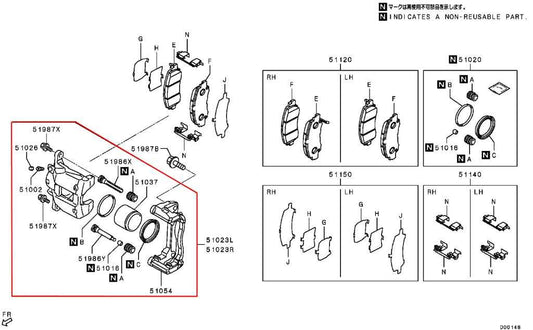 2018-2025 Mitsubishi Eclipse Cross ES Front Left Driver Side Brake Disc Caliper - Alshned Auto Parts