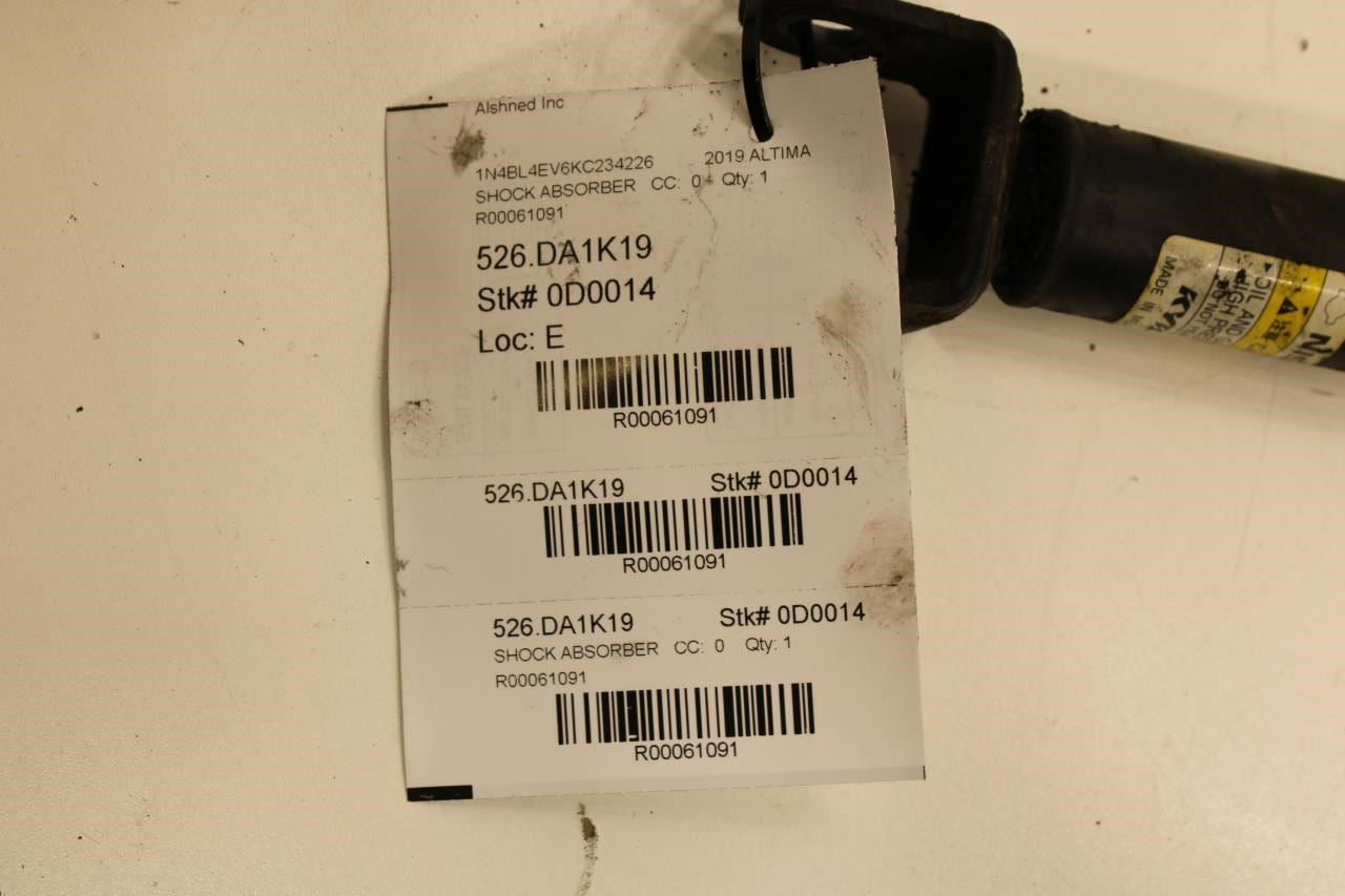 2019-2024 Nissan Altima SL FWD Rear Left Shock Strut Absorber E6210-6CA0B OEM - Alshned Auto Parts