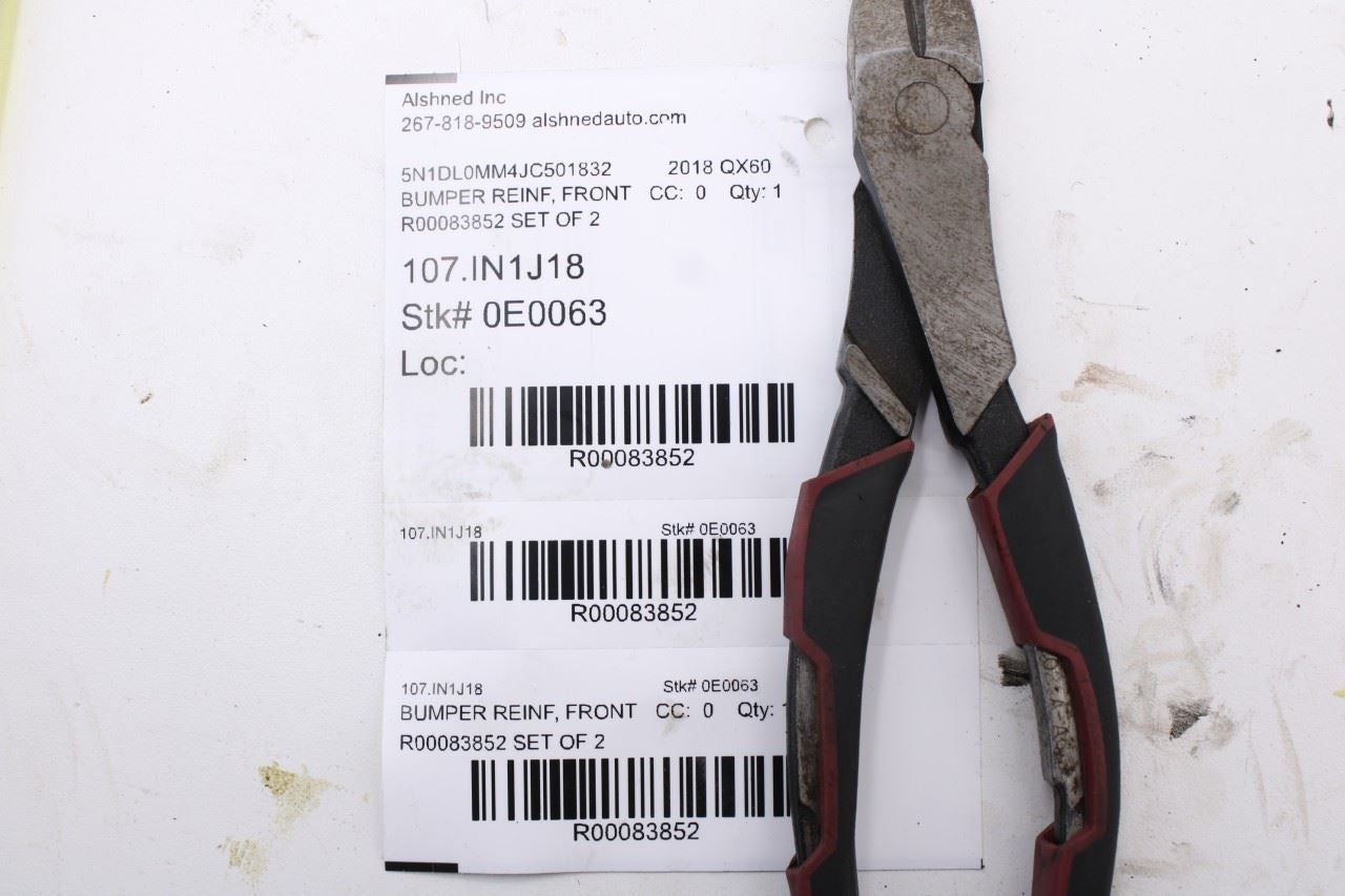 2014-20 Infiniti QX60 Front Right and Left Bumper Impact Bar Bracket 622103JA0A13