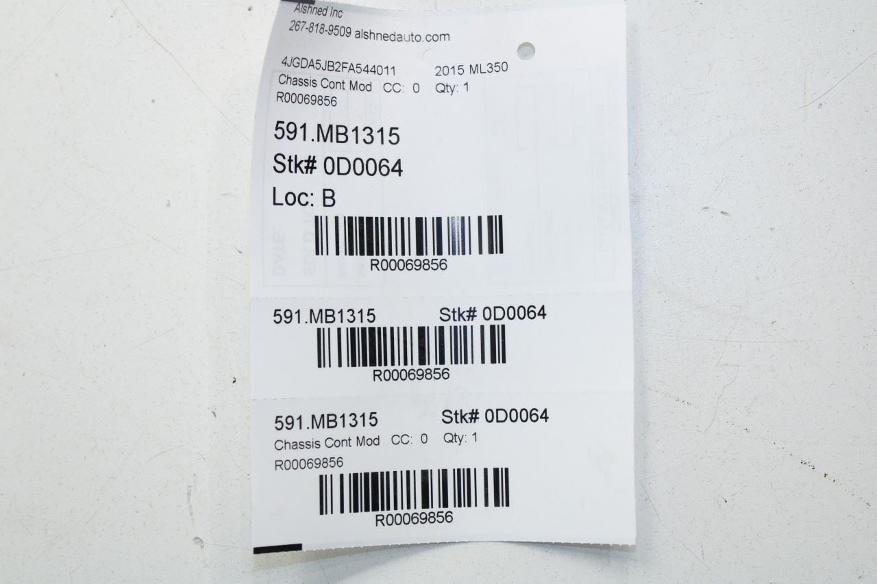 2012-2015 Mercedes-Benz ML350 Front Left Door Control Module 166-900-74-09 OEM - Alshned Auto Parts