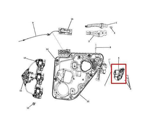 11-21 Jeep Grand Cherokee Limited Rear Right Door Lock Latch Actuator 4589922AH - Alshned Auto Parts