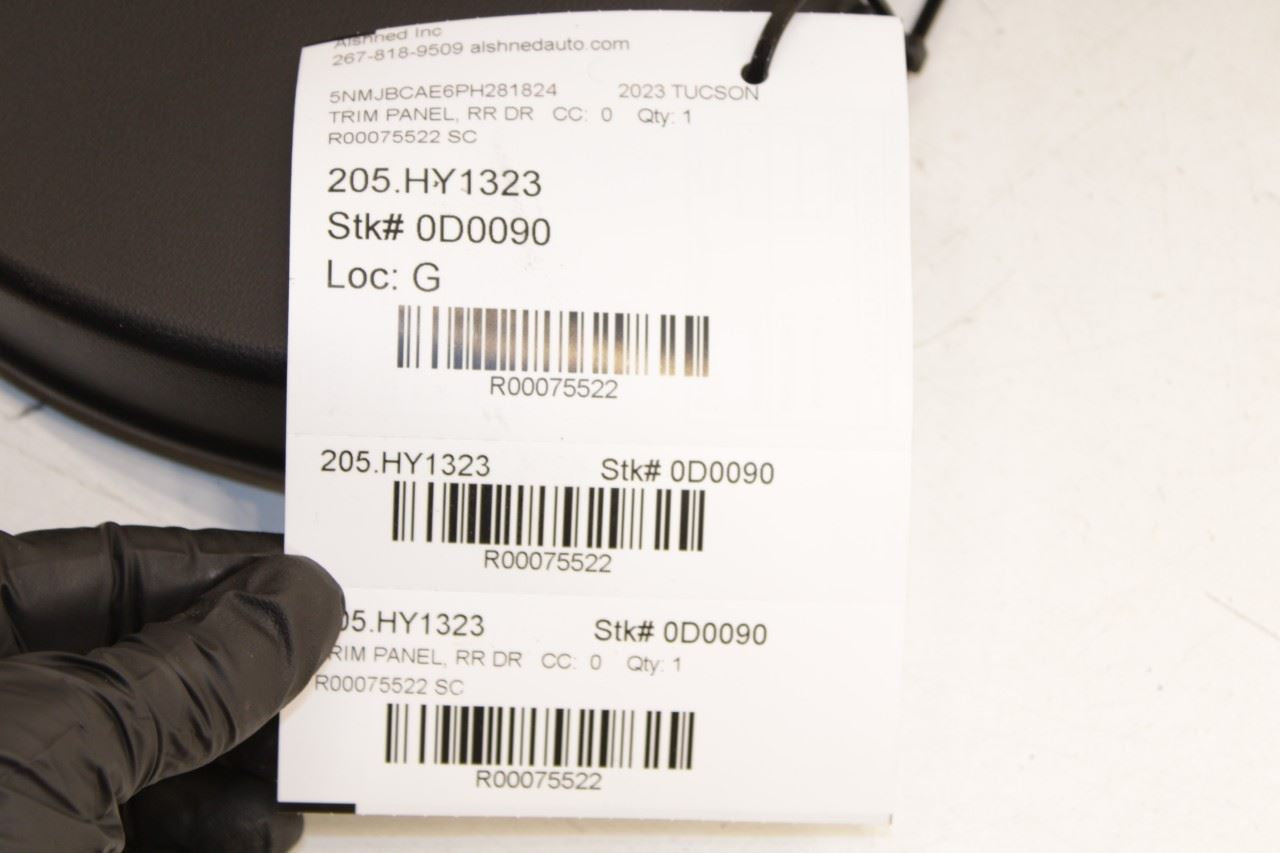 2022-2024 Hyundai Tucson SEL Rear Right Passenger Door Trim Panel 83320-CW000 - Alshned Auto Parts
