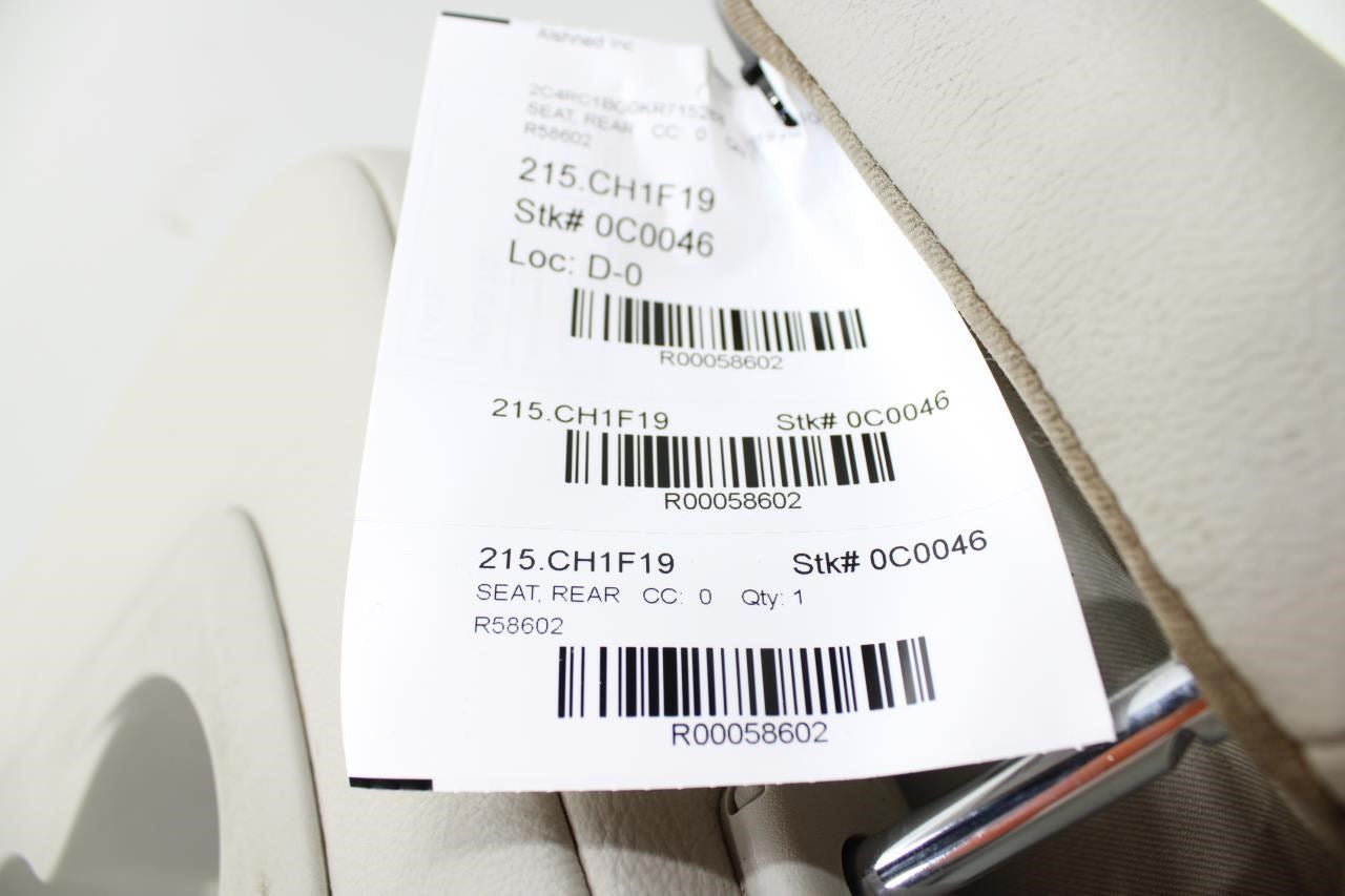 2017-2022 Chrysler Pacifica Rear 2nd Row Center Middle Seat 68323323AB OEM - Alshned Auto Parts