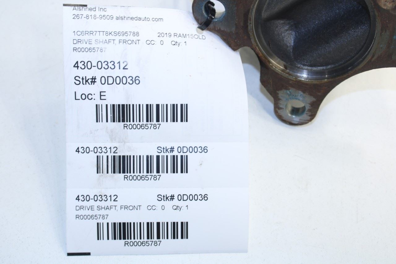 2013-2024 Ram 1500 Classic Crew Cab 5.7L 4WD Front Drive Shaft 8-Spd Auto 8HP70 - Alshned Auto Parts