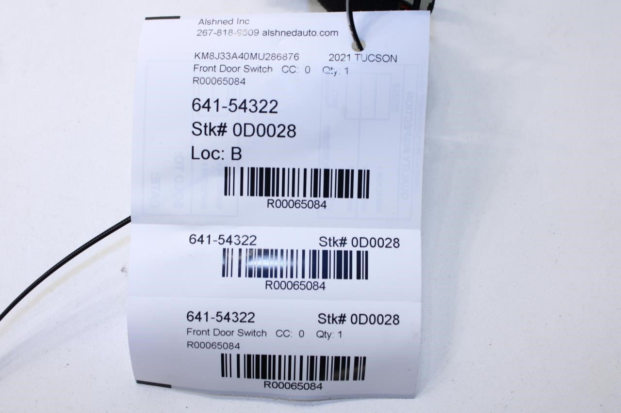 15-21 Hyundai Tucson Value Front LH Side Door Mirror Control Switch 93573-D3020 - Alshned Auto Parts