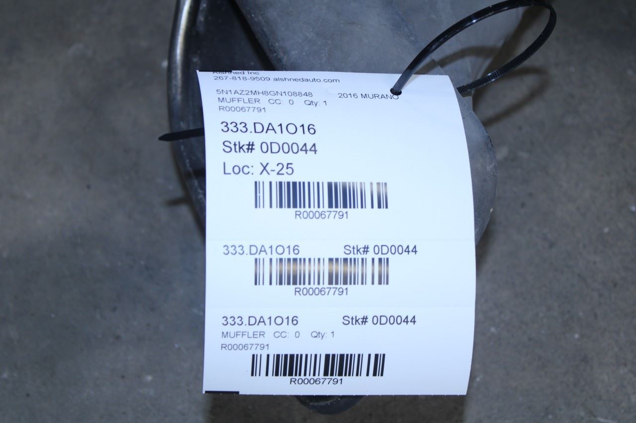 2015-24 Nissan Murano Platinum 3.5L AWD Rear Exhaust System Muffler w/ Dual Tip - Alshned Auto Parts