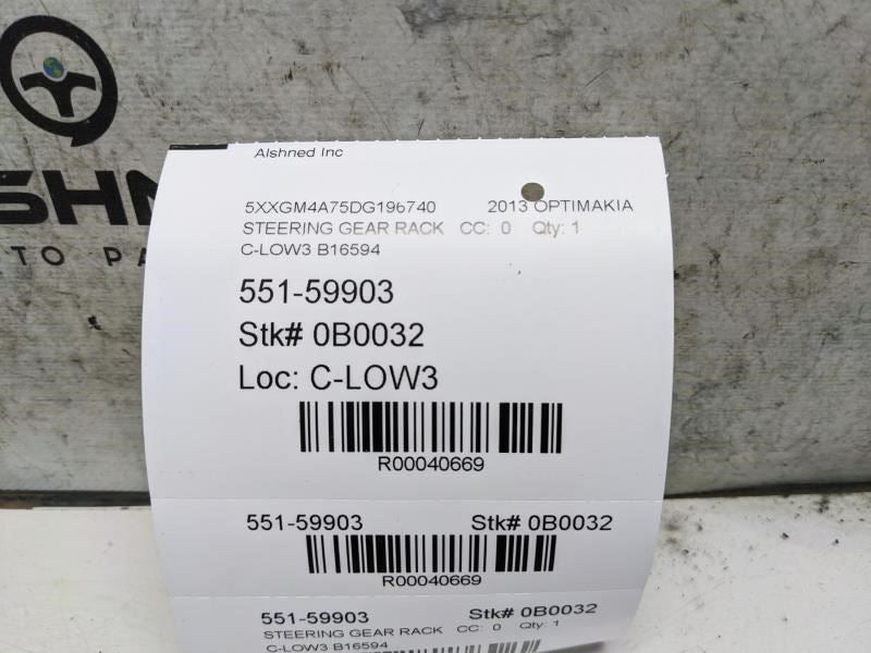 2011-2015 Kia Optima LX Power Steering Gear Rack and Pinion 56500-2T100 OEM9