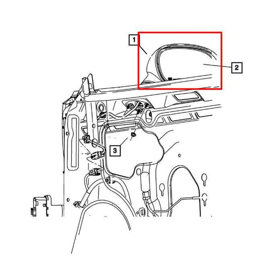 12-14 Dodge Challenger SXT 3.6L Passenger Right Side Rear View Mirror 1GD72DX8AE - Alshned Auto Parts