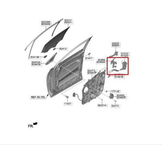 19-23 Hyundai Santa Fe Limited FR LH Door Lock Latch Actuator 81310-S1000 *ReaD* - Alshned Auto Parts